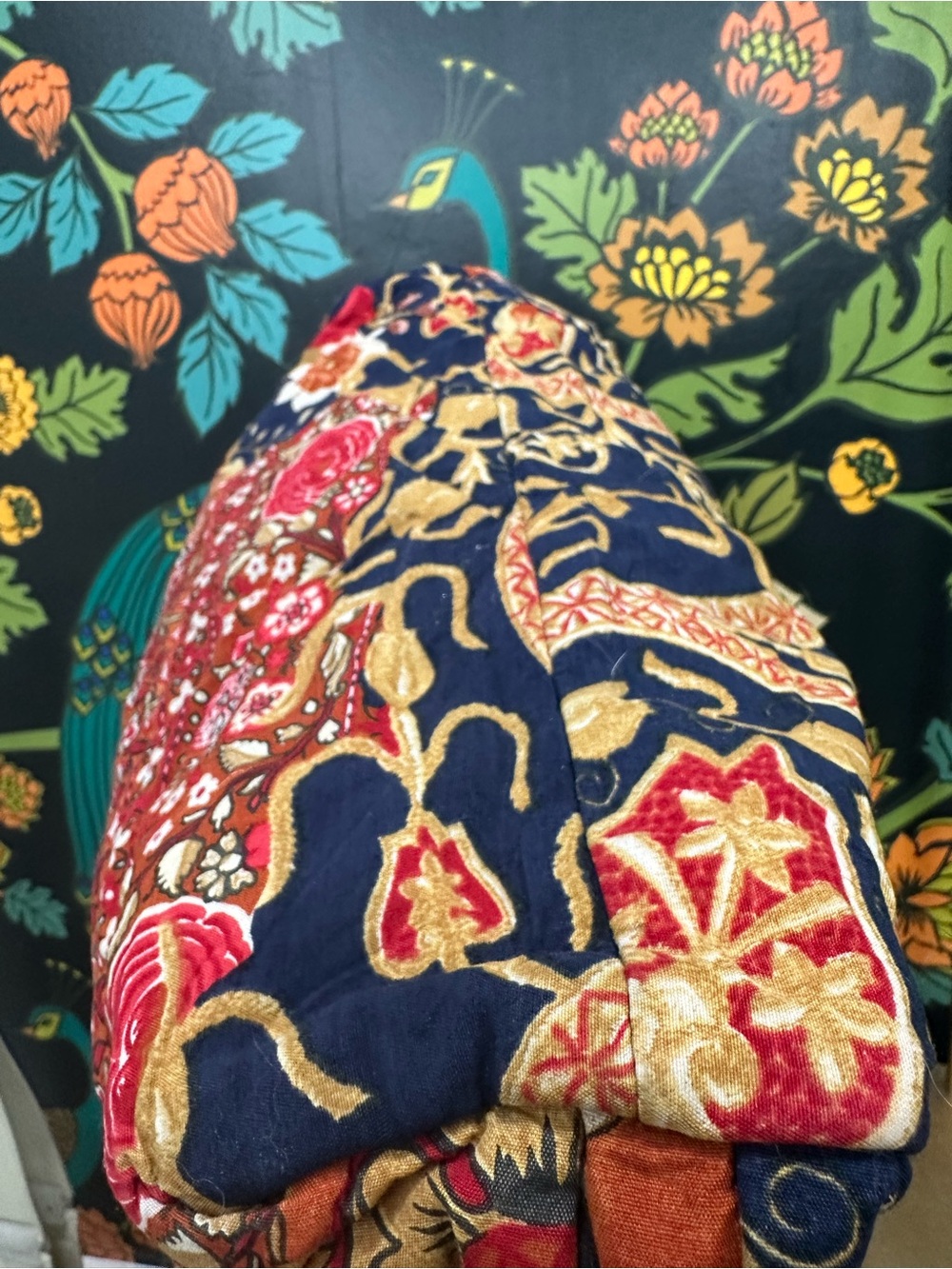 Vintage Bally Elephant Horse Floral Print Large Shoulder Tote - Picture 14 of 16
